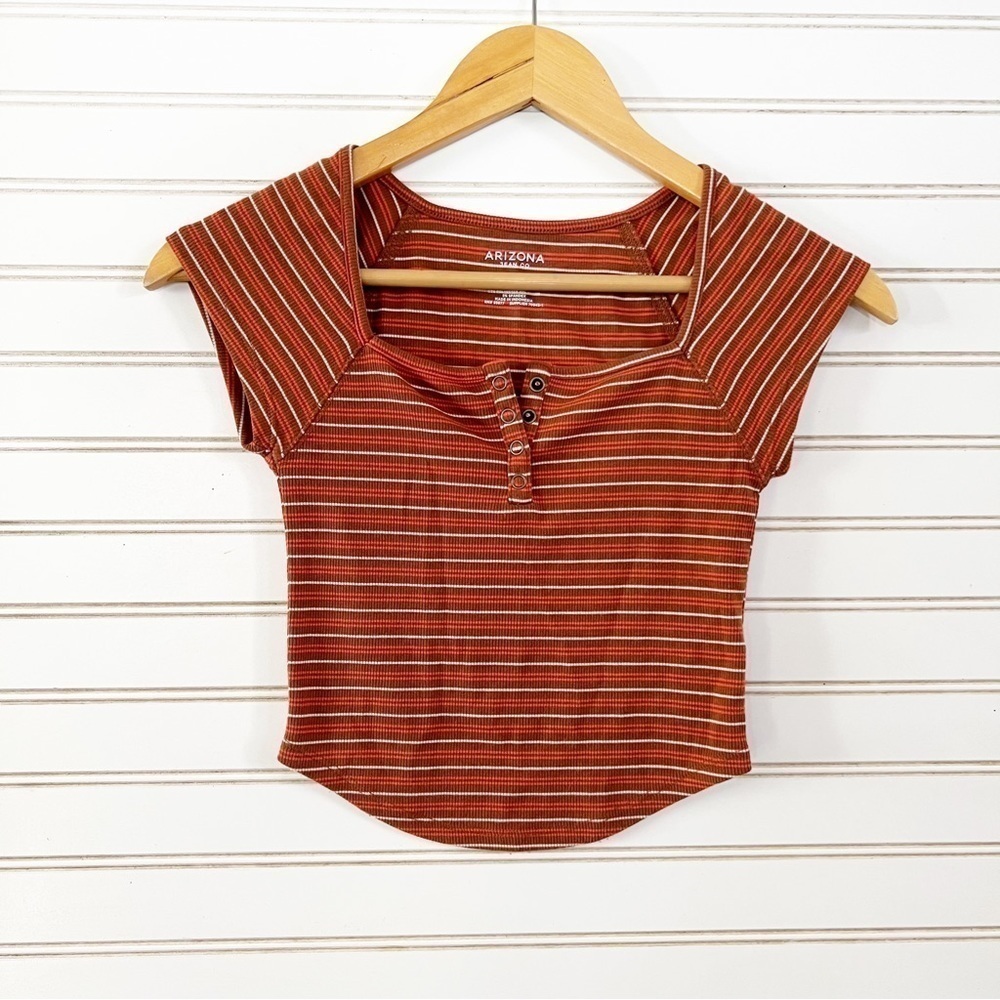 Striped shirt sleeve top Size XS